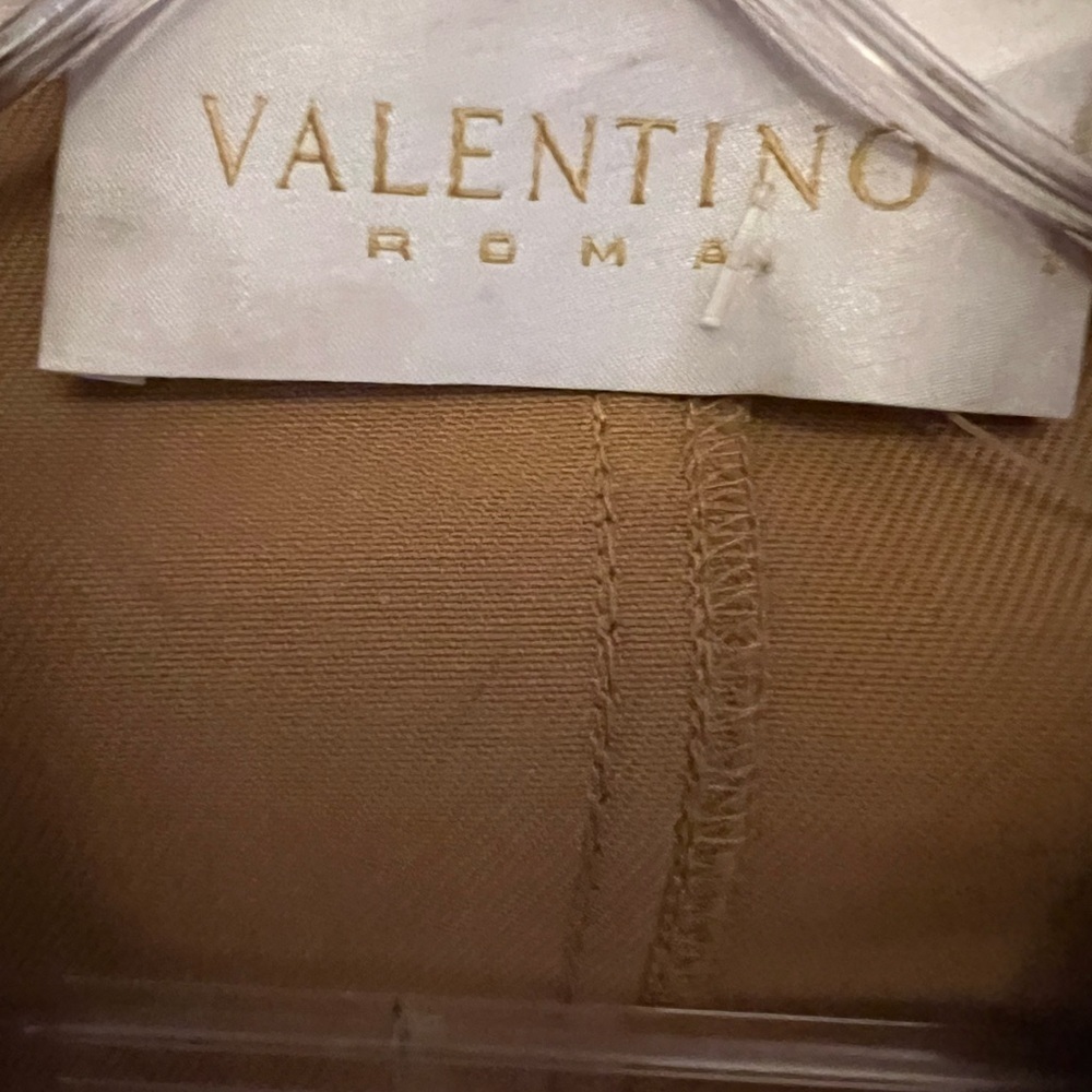 Valentino Women's Brown Blazer with Ruffle Detail - Picture 3 of 8